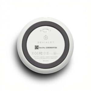 Underside of Devialet remote control with serial label
