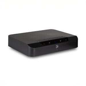 Black streaming media player with touch controls