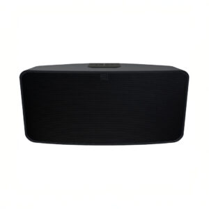 Black wireless tabletop speaker