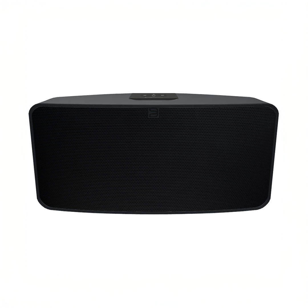 Black wireless tabletop speaker