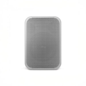 Portable gray Bluetooth speaker front view