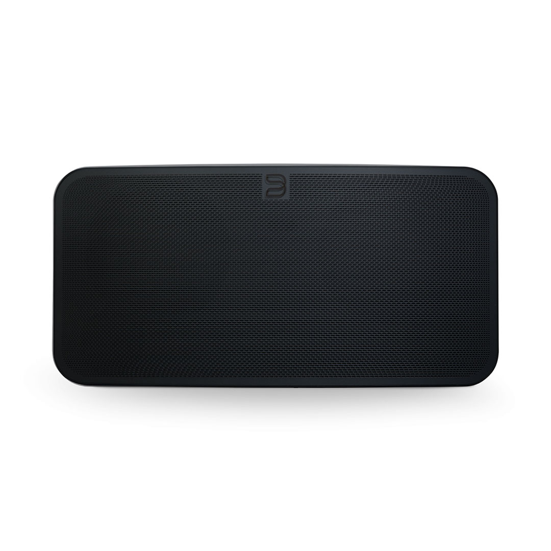 Black wireless Bluetooth speaker, front view