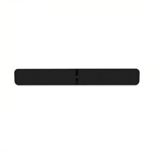 Black soundbar on white background