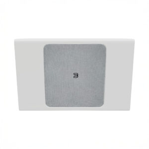 White ceiling speaker with grille design