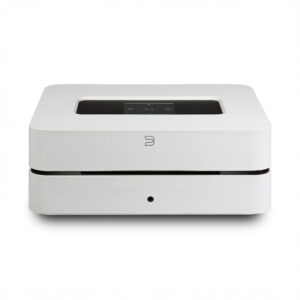 White wireless streaming device front view