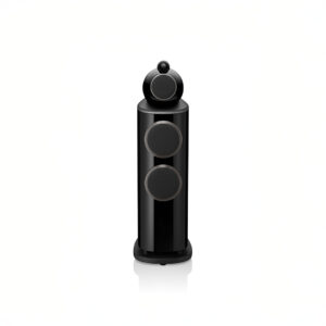 Black high-end floor-standing speaker