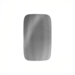 Silver wireless speaker with mesh design