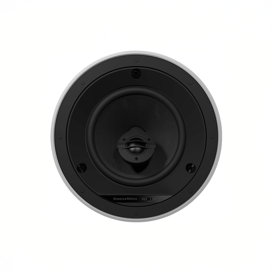 Bowers & Wilkins ceiling speaker, black circular design