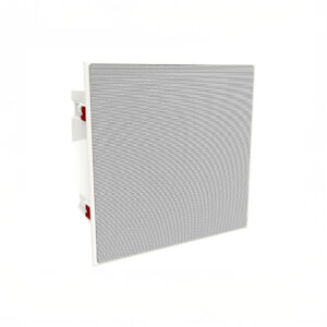 White square vent cover with red accents