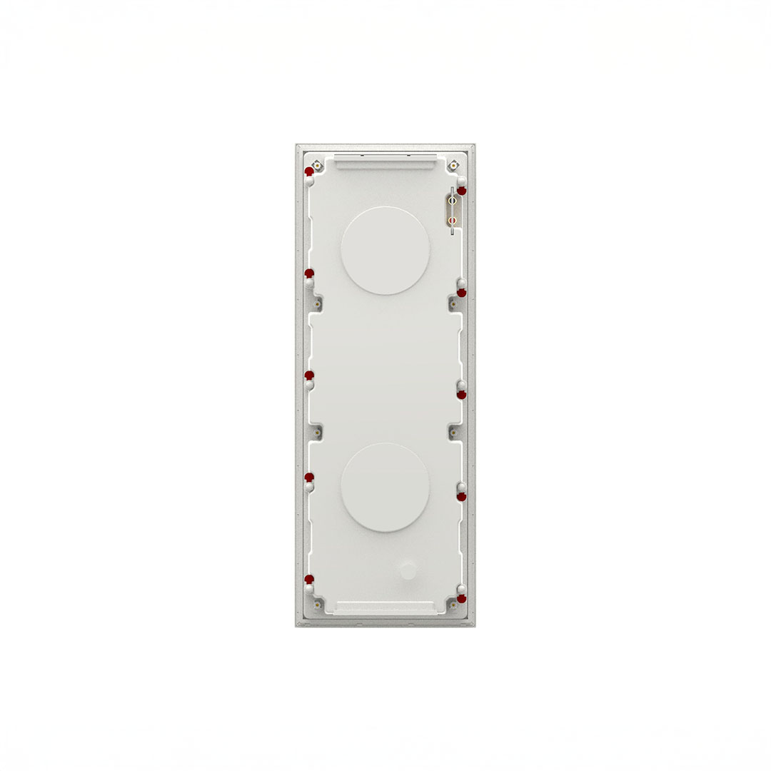 Blank door panel with mounting fixtures