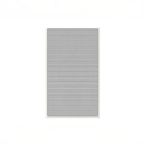 Wall-mounted white speaker grill close-up