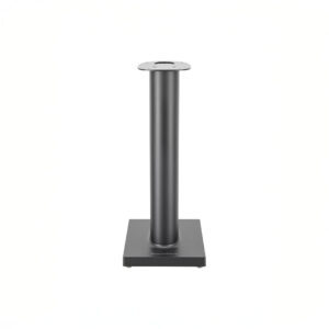 Black speaker stand with square base