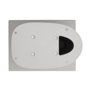 Top view of metallic industrial tool component