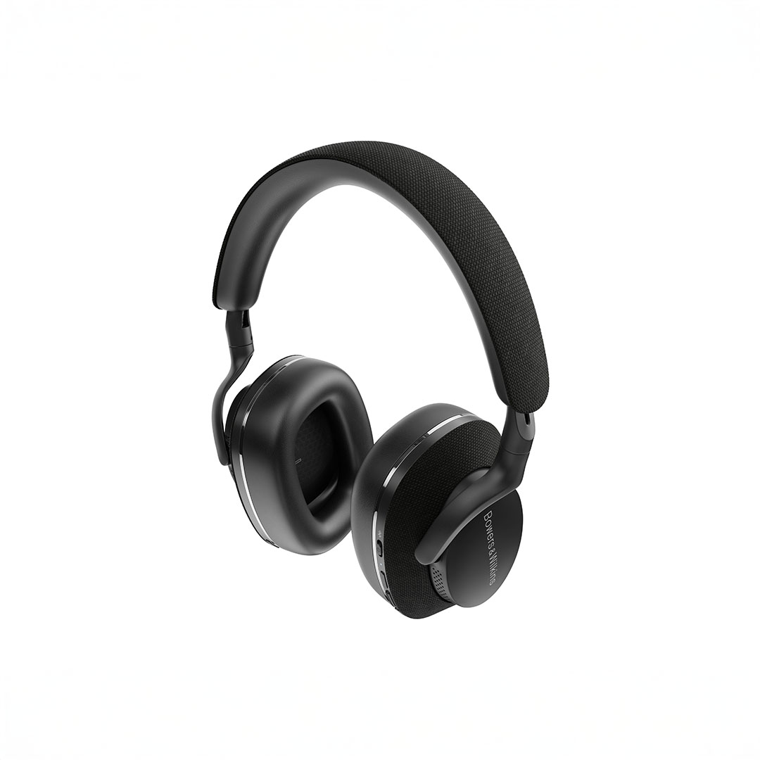 Black over-ear headphones with cushioned padding.