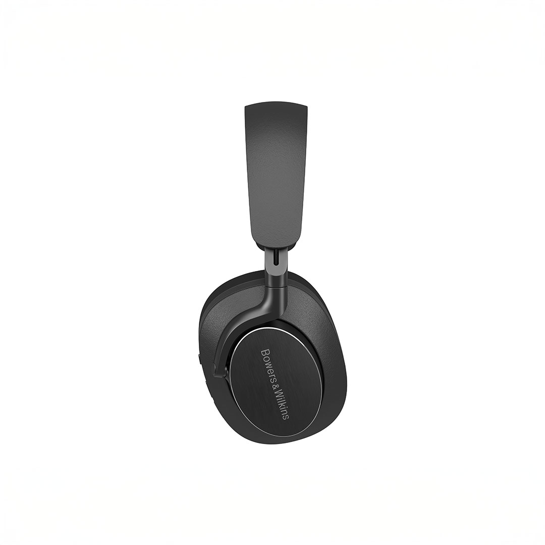 Black over-ear headphones, Bowers & Wilkins branded