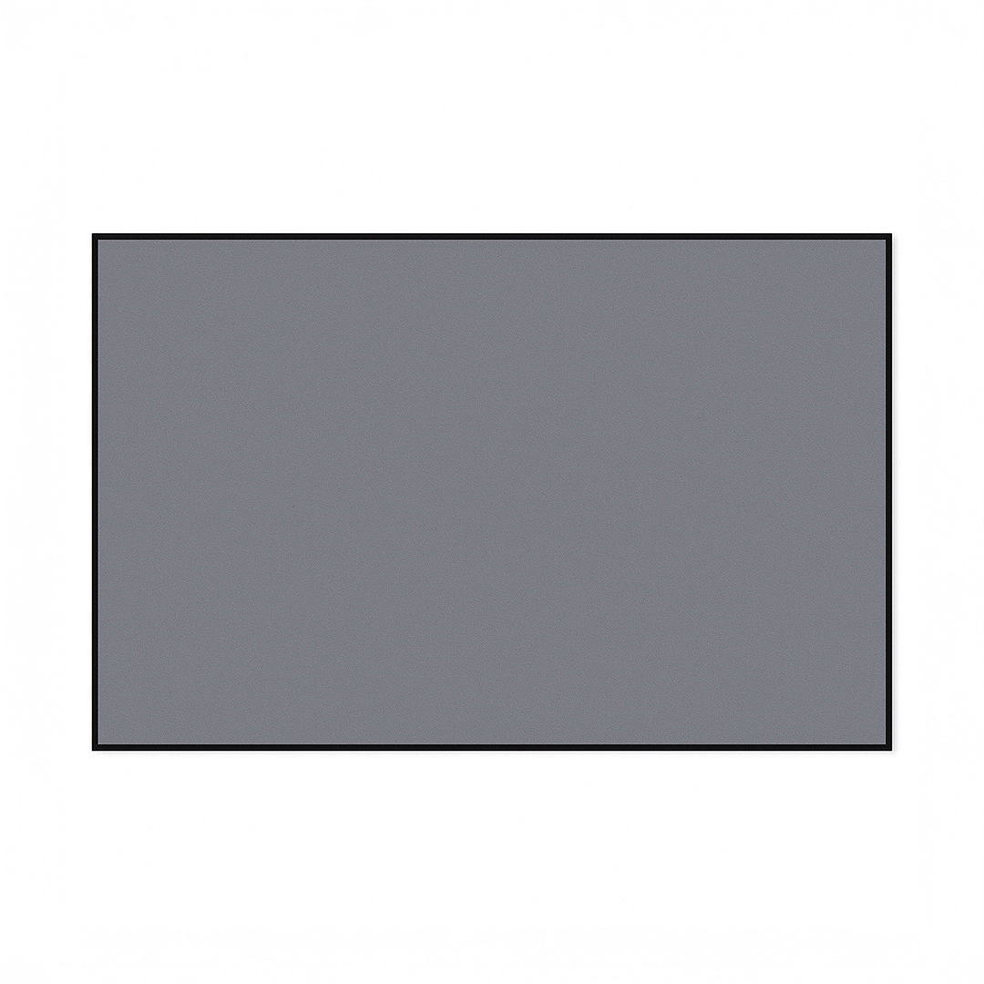 Gray rectangle with black border, plain design.