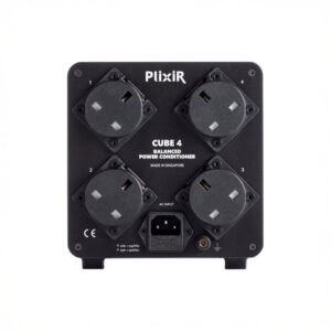 Plixir Cube 4 balanced power conditioner front view.