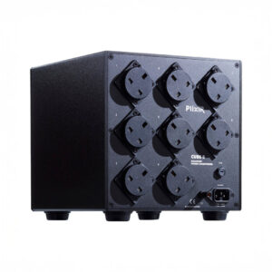 Plixir Cube 8 power conditioner with multiple outlets.