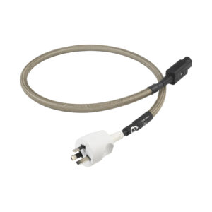 Braided power cable with European plug