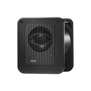 Black compact speaker with grilles