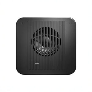 Black subwoofer with grille front view.