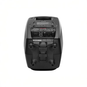 Back view of a studio monitor speaker