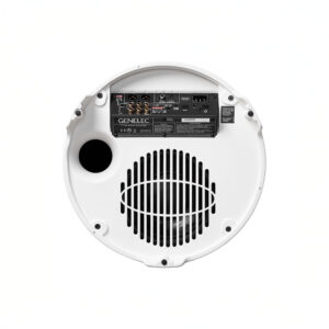 Rear view of Genelec subwoofer with connectors