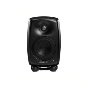 Black professional studio monitor speaker