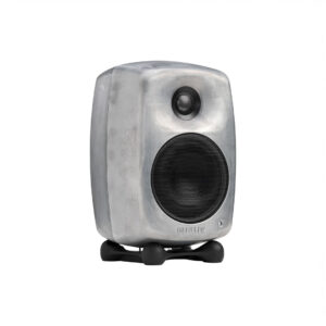 Modern studio monitor speaker on stand