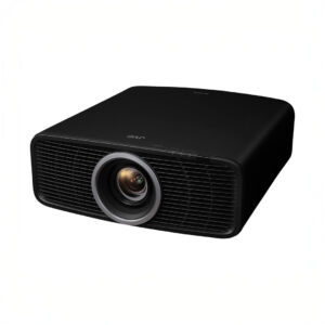 Black digital projector on white background