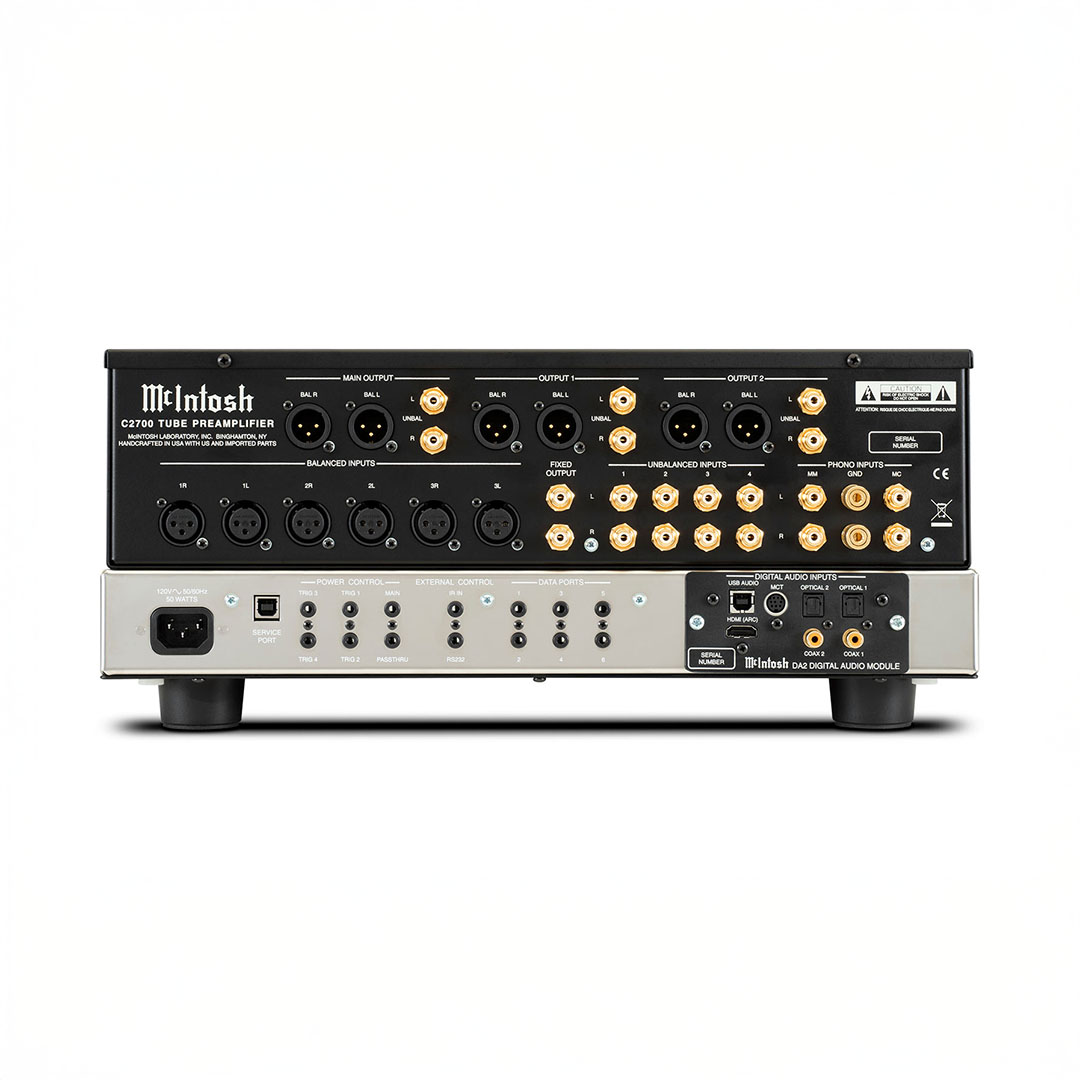 McIntosh C2700 preamplifier rear panel connections