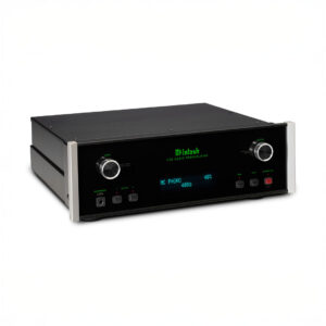 McIntosh audio preamplifier with digital display.