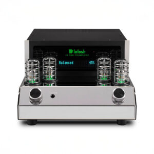 McIntosh C8 tube preamplifier with glowing tubes