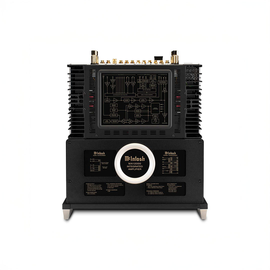 High-end McIntosh integrated amplifier front view