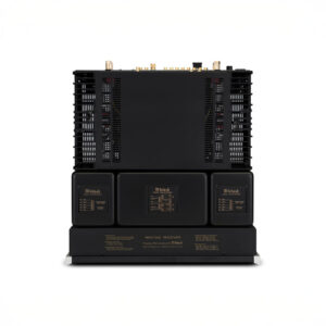 Back view of McIntosh audio amplifier