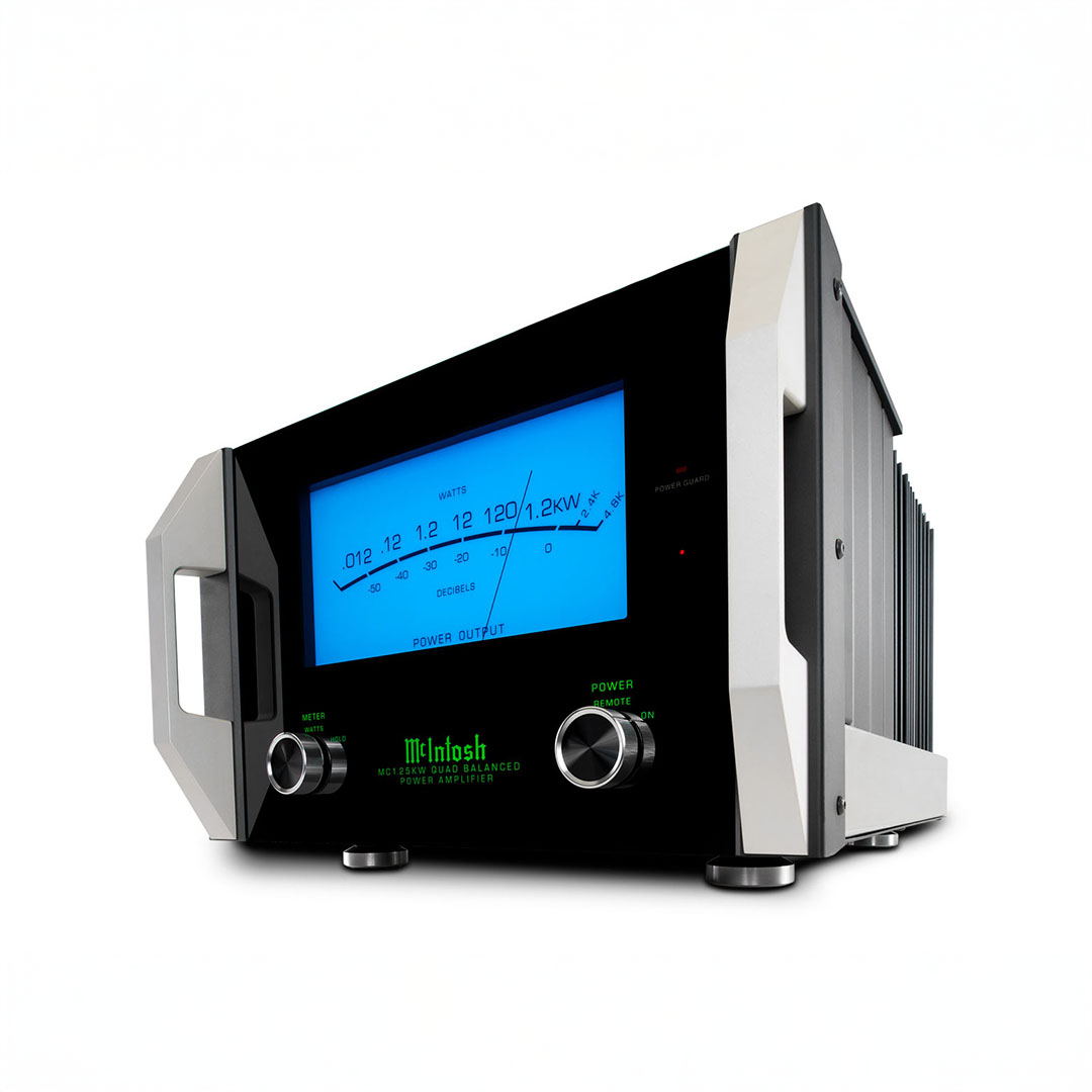 Audio amplifier with digital display and controls