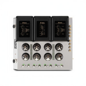 High-end audio amplifier with vacuum tubes.