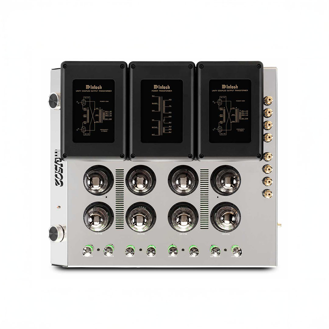 High-end audio amplifier with vacuum tubes.