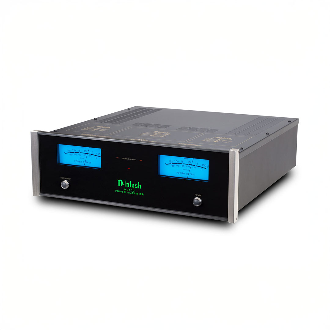 McIntosh MC152 power amplifier, front view
