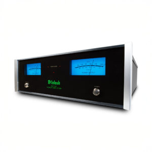 McIntosh power amplifier with blue meters