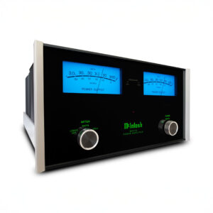 McIntosh MC312 power amplifier with blue meters.