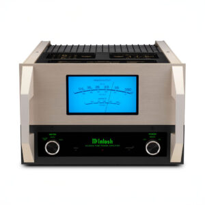 High-end McIntosh tube power amplifier, front view.