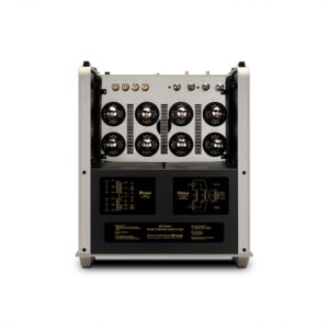 High-end tube power amplifier front view.