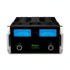 McIntosh power amplifier with blue dials