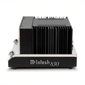 McIntosh audio amplifier model 830, side view.