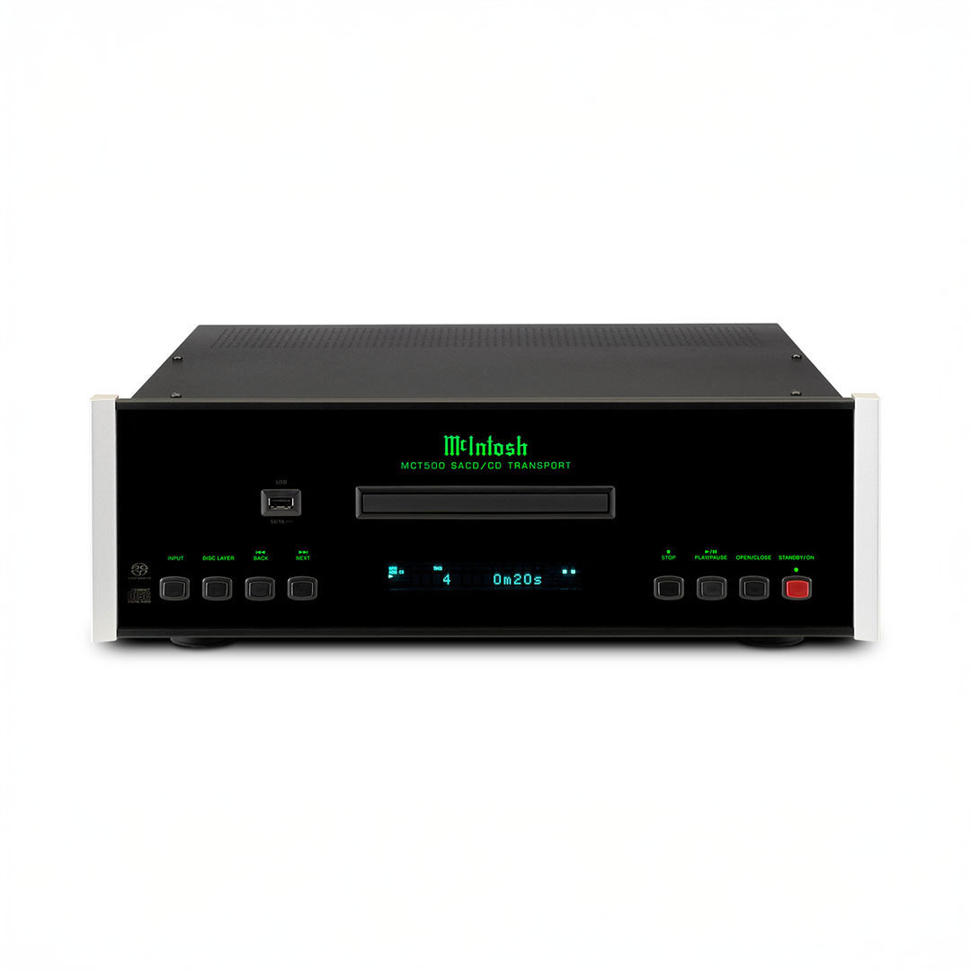 McIntosh audio equipment, CD transport front view