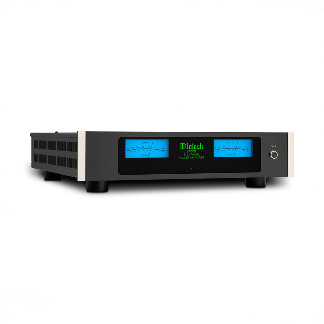 McIntosh black stereo audio power amplifier