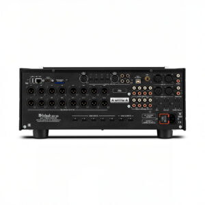 Back view of AV processor with various inputs and outputs.