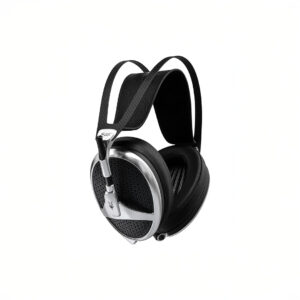 Black and silver over-ear headphones