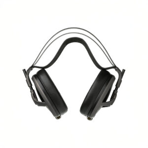 Black over-ear headphones with sleek design